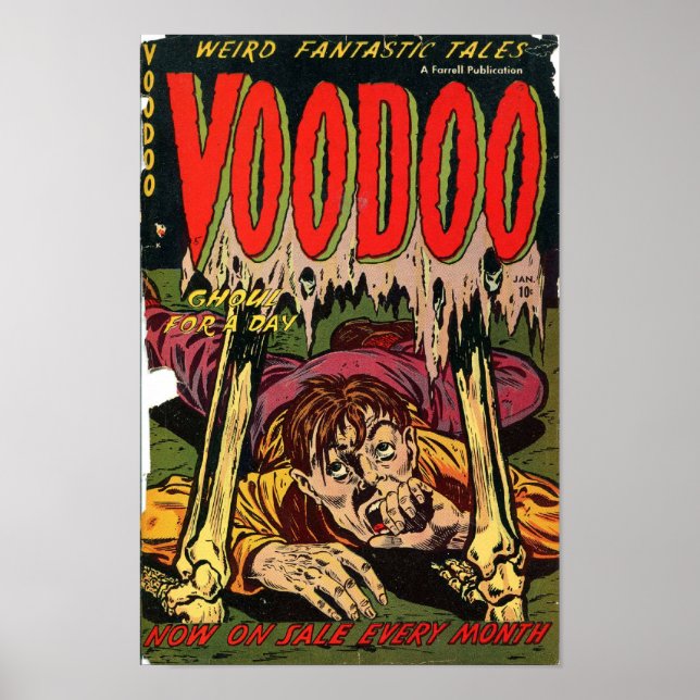 Golden Age Comic Art - Voodoo Poster (Front)
