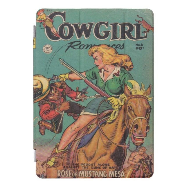 Golden Age Cowgirl Romances Comic Book iPad cover (Front)