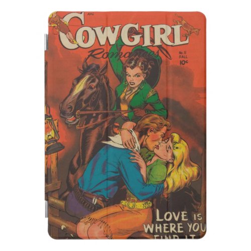 Golden Age Cowgirl Romances Comic Book iPad cover