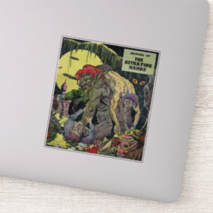 Golden age horror comics  40s Scary comics Sticker