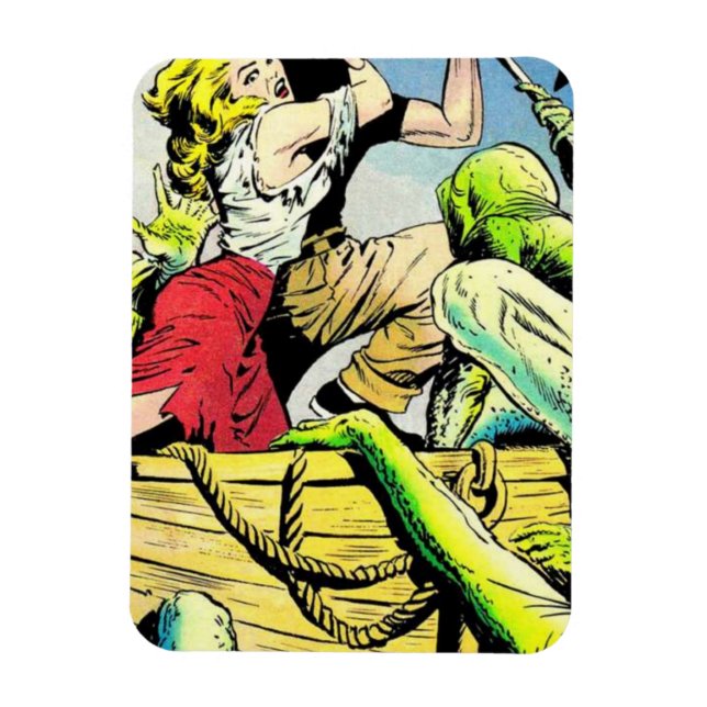 Golden age horror comics |60s Scary comics Magnet (Vertical)
