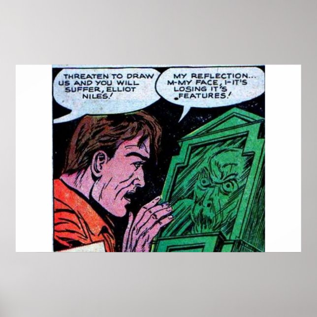 Golden age horror comics | 90s Vintage comics Poster (Front)