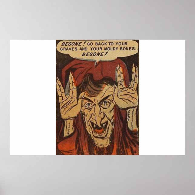 Golden age horror comics | golden age comic books poster (Front)
