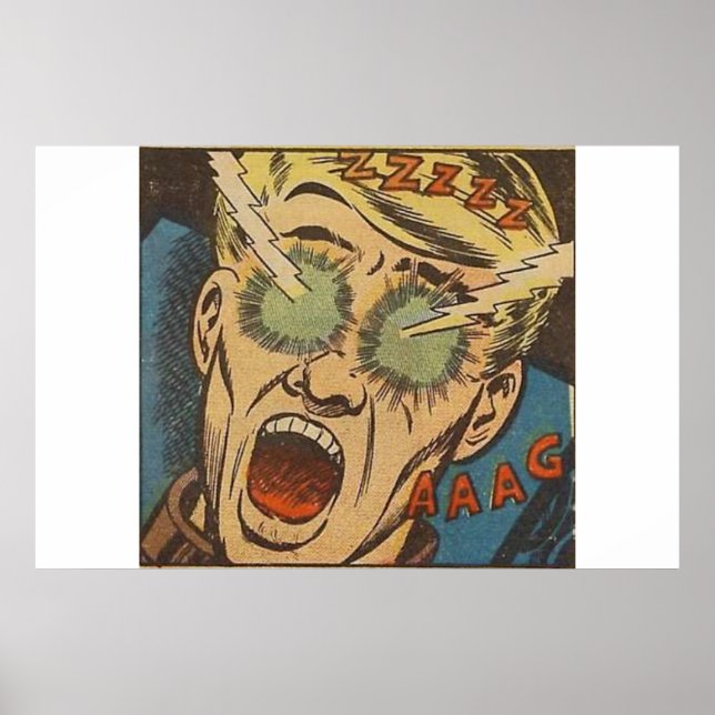 Golden age Horror vintage comics 60s classic retro Poster (Front)