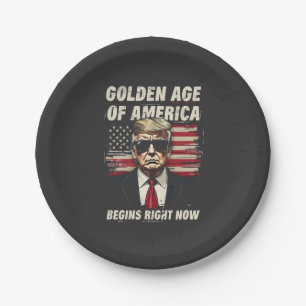 Golden Age of America Has Begun Now Paper Plates