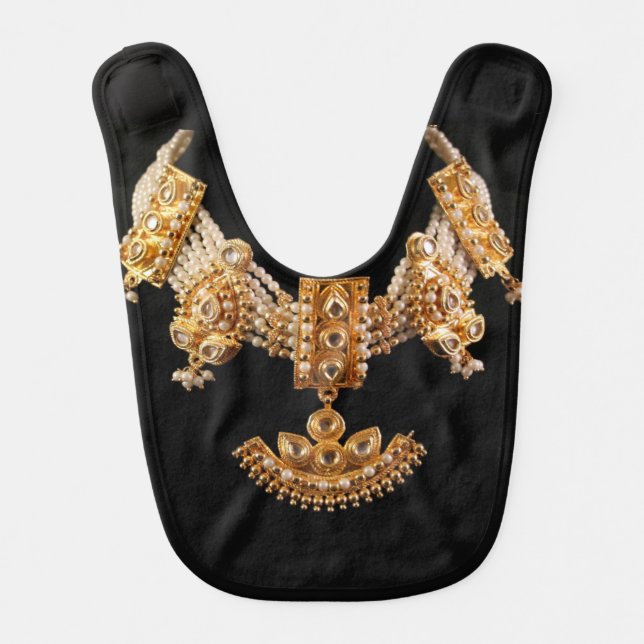 Golden Age of Bollywood Baby Bib (Front)