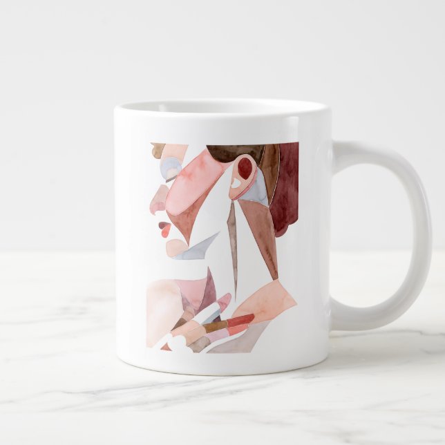 Golden Age Woman Giant Coffee Mug (Right)