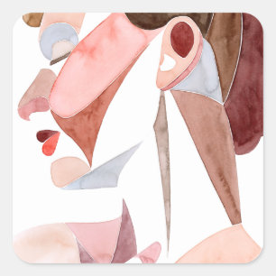 Golden Age Woman Square Sticker