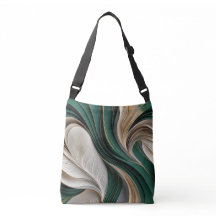 Golden Air – Emerald & Gold Flowing Abstract