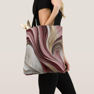 Golden Air – Rose Champagne Flowing Abstract  Tote Bag