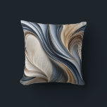 Golden Air - Soft Blue and Gold Flowing Abstract Throw Pillow<br><div class="desc">Golden Air – Blue and Gold Abstract Throw Pillow Bring a sense of calm sophistication to your home with Golden Air, a blue and gold abstract throw pillow designed to elevate any room. The flowing pattern blends soft blue hues with beautiful golden accents, creating a modern decorative pillow that works...</div>
