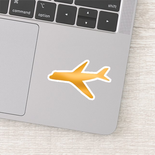 Golden aircraft, side view sticker (Detail)