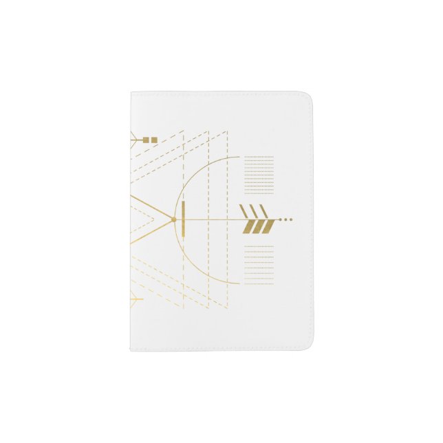 Golden Alchemy Sacred Geometry Passport Holder (Front)