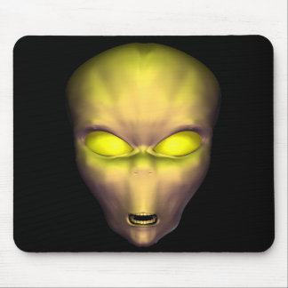 Golden Alien Mouse Pad