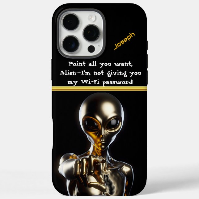 Golden Alien Reaching out in a Surreal, Dark Realm Case-Mate iPhone Case (Back)