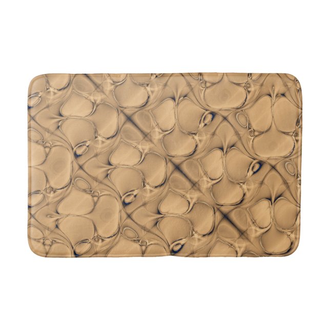 Golden  Alligator Bathroom Mat (Front)