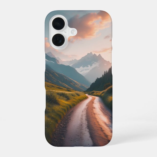 Golden Alpine Trail Iphone Case (Back)