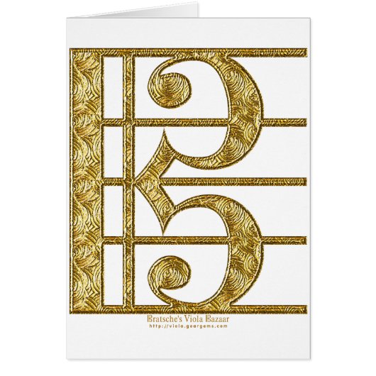 Golden Alto Clef Cards (Front)