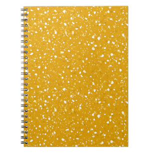 Golden Amber Marble Notebook