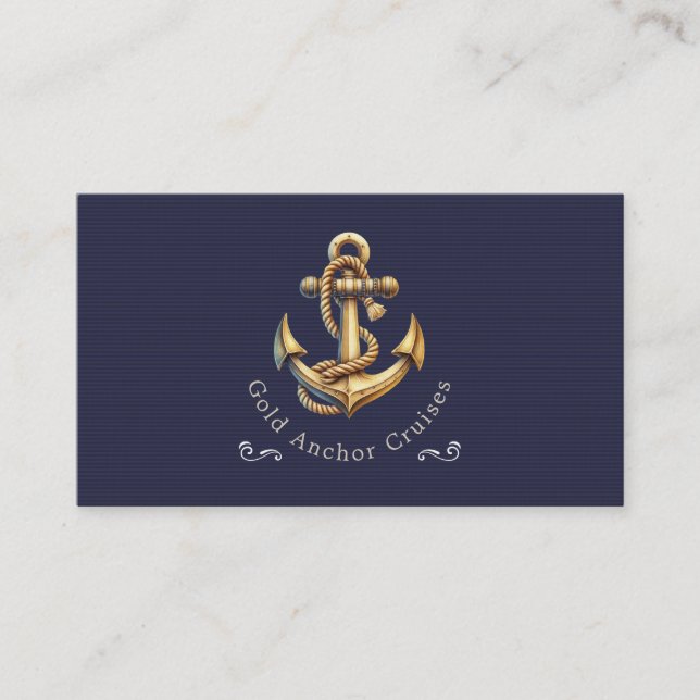 Golden Anchor Business Card (Front)