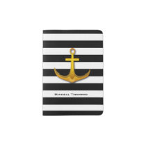 Golden Anchor Custom Passport Holder