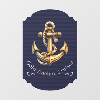 Golden Anchor Floor Decal