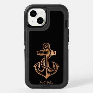 Golden Anchor OtterBox iPhone 14 Case
