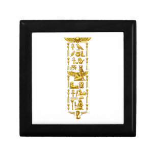Golden Ancient Egyptian Symbols – Luxurious Hierog Gift Box