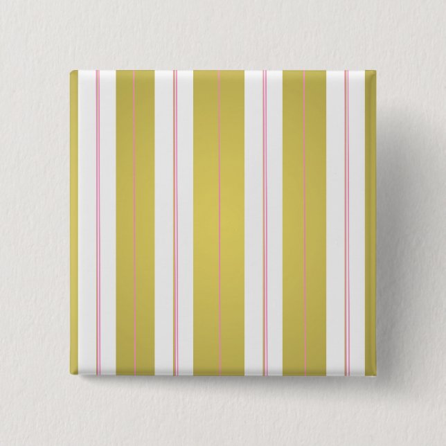 Golden and pink stripes button (Front)