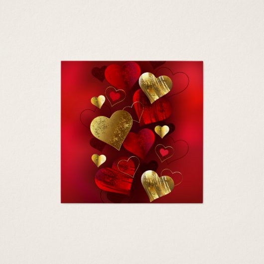 Golden and red valentines (Front)