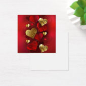 Golden and red valentines (Desk)