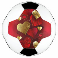 Golden and red valentines