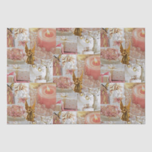 Golden Angel and Decorations Tissue Paper