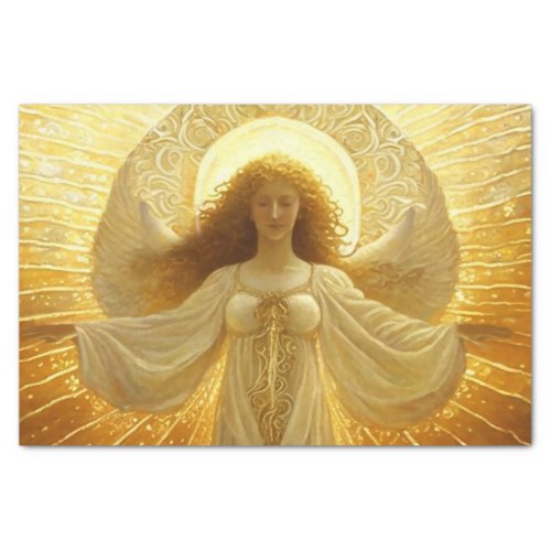 Golden Angel Awakening of Knowledge  Tissue Paper