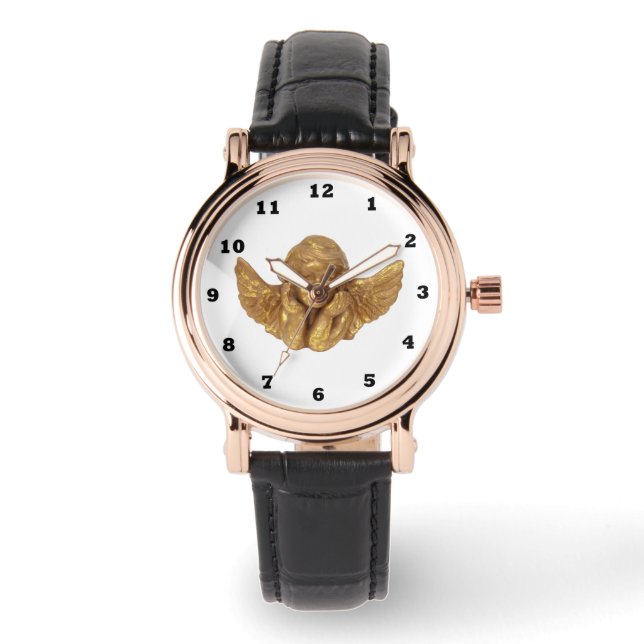 Golden Angel Beautiful Religious wrist watch (Front)