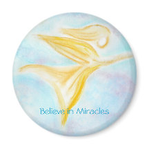 Golden Angel – Believe in Miracles Magnet