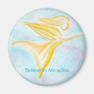 Golden Angel – Believe in Miracles Magnet