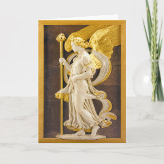 Golden Angel Holiday Card