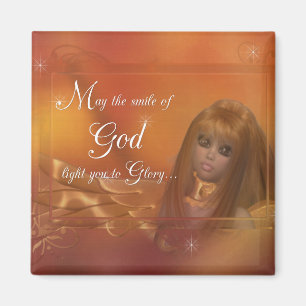 Golden Angel - May the Smile of God...Magnet Magnet
