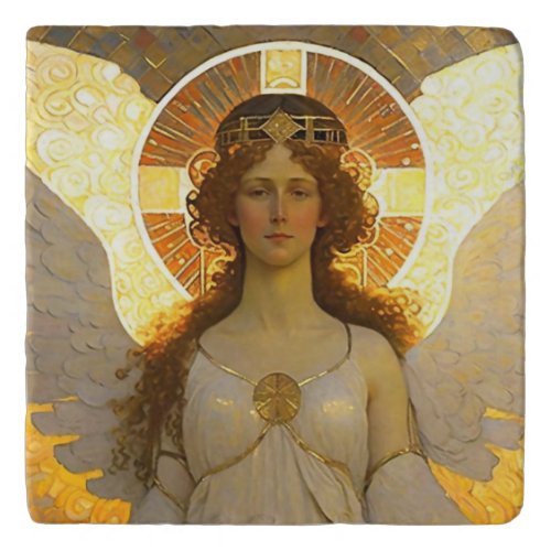 Golden Angel Spirit of the Evening    Trivet