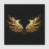 Golden Angel Wings on Black background (Front)