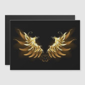 Golden Angel Wings on Black background (Front/Back)
