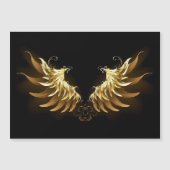 Golden Angel Wings on Black background (Front)