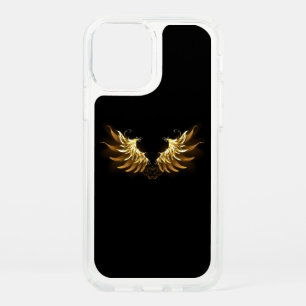Golden Angel Wings on Black background Speck iPhone 12 Case