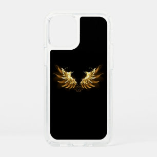 Golden Angel Wings on Black background Speck iPhone 12 Mini Case