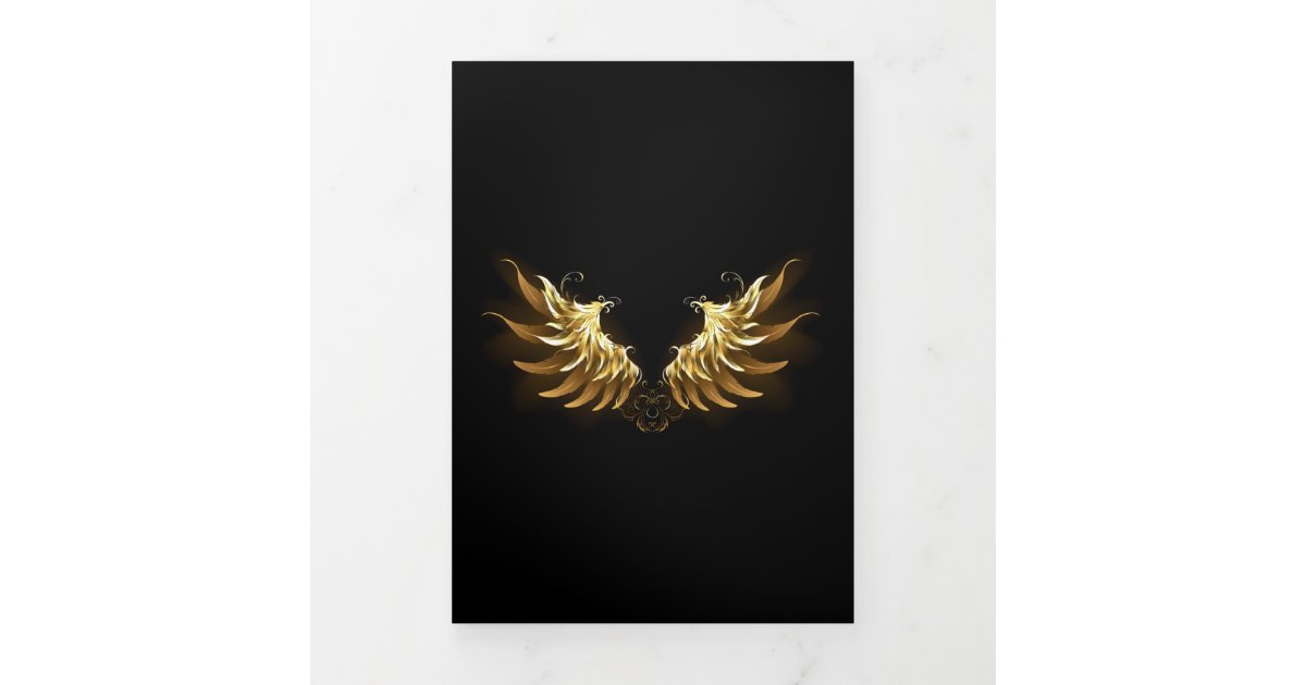 Golden wings of angels ( Gold wings ) By blackmoon9