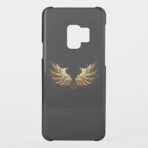 Golden Angel Wings on Black background Uncommon Samsung Galaxy S9 Case