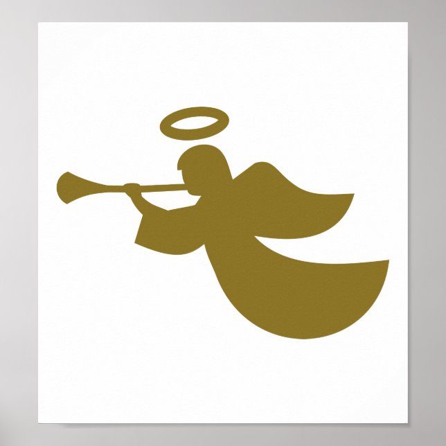 Golden angel wings poster (Front)