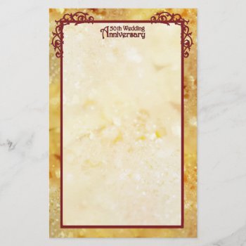 Golden Anniversary 2 Stationery by SpiceTree_Weddings at Zazzle