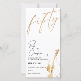 GOLDEN ANNIVERSARY / 50 YEARS INVITATION